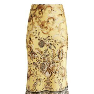 Alice+Olivia Maeve Satin Midi Skirt - Sz 0